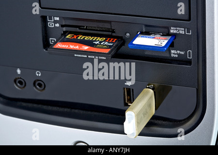 Computer Media drive Stock Photo