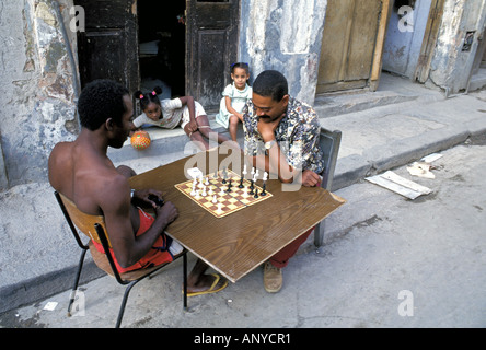 Chess game with time control, Cuba Stock Photo - Alamy