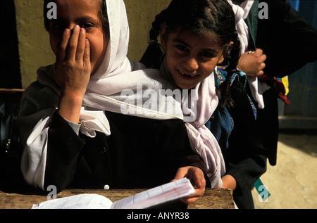 Kabul girls at school Stock Photo