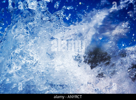 Abstract image of a large splash in a swimming pool Stock Photo