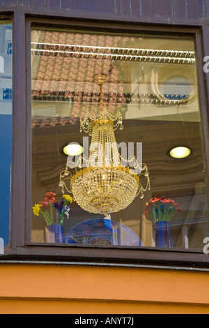 Bohemian glass on sale in the glass shop Erpet Bohemia Crystal in Old Town  Square in Prague, Czech Republic Stock Photo - Alamy