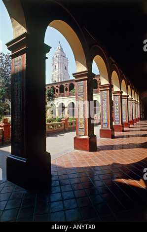 patio of convent of santo domingo city of lima peru Stock Photo