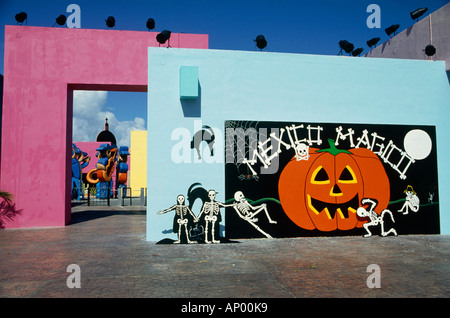 theme park of mexico magico near resort of cancun mexico editorial use only Stock Photo