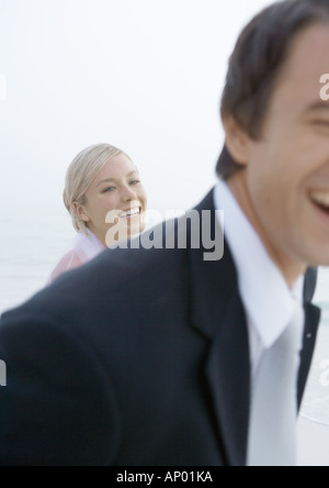 Bride and groom, partial view Stock Photo