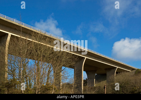 A30 road bridge in cornwall,england Stock Photo