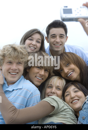 Young adult friends posing for photo Stock Photo