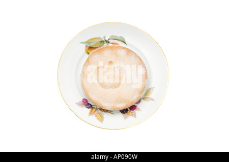 Apple pie on a plate Stock Photo