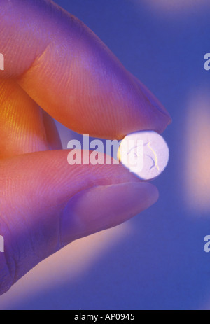 Ecstasy pill Stock Photo