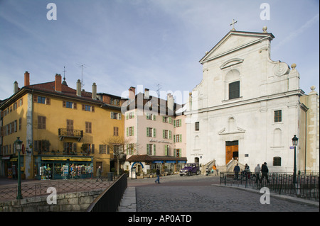 FRANCE, French Alps (Haute, Savoie), ANNECY: Church of St, Francois / Old Town Stock Photo