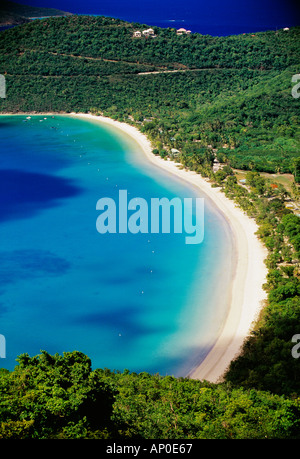 Aerial View Of Magens Bay St Thomas US Virgin Islands Stock Photo