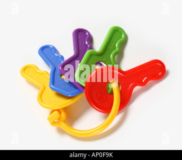 Baby Toy Keys Stock Photo