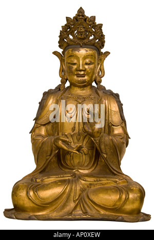 gesture of preaching 19th century future buddha bodhisattva dharmacakra mudra Stock Photo