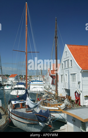 Harbour, Skudeneshavn, Rogaland, Norway Stock Photo