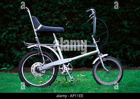 Silver Raleigh Chopper bicycle Stock Photo