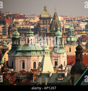 City of a hundred spires, Prague skyline , Czech Republic, Europe Stock Photo