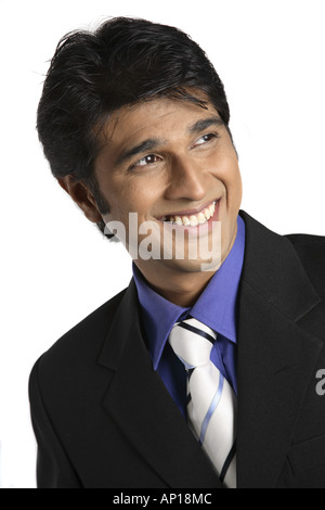 ANG200005 Smiling and looking to the side Stock Photo