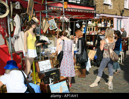 Portobello Road Market in London Stock Photo