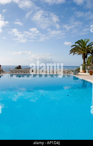 Pool, Reids Hotel, Funchal, Madeira Stock Photo