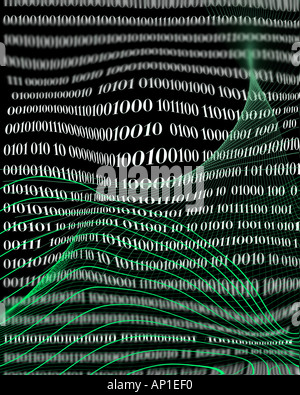 Binary Code Background Stock Photo - Alamy