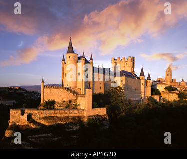 ES - CASTILE: Alcazar Castle at Segovia Stock Photo