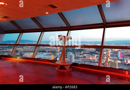 Interior of Stratosphere tower Las Vegas Stock Photo