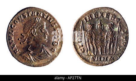 ROMAN COIN Constantius II (324-361) Stock Photo