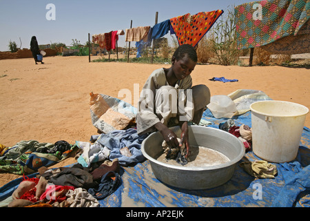 Watersupply as humanitarian aid Stock Photo