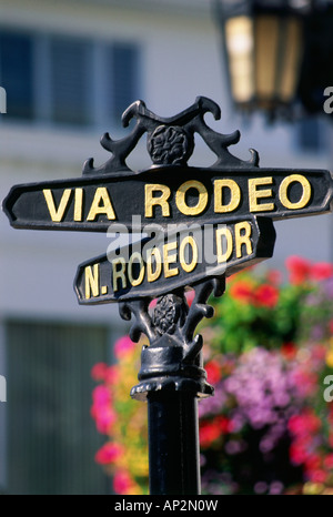 Rodeo Drive street sign in Beverly Hills California Stock Photo - Alamy