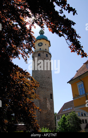 Tower of castle Neideck, Arnstadt, Thuringia, Germany Stock Photo