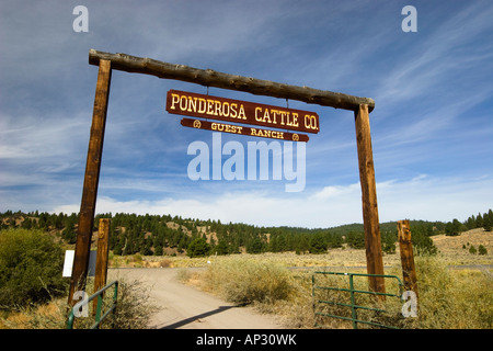Ponderosa Ranch, guest ranch, Oregon, USA Stock Photo