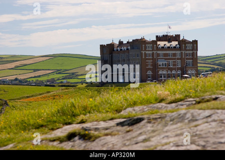 king arthurs camelot castle hotel at tintagel in cornwall uk Stock ...