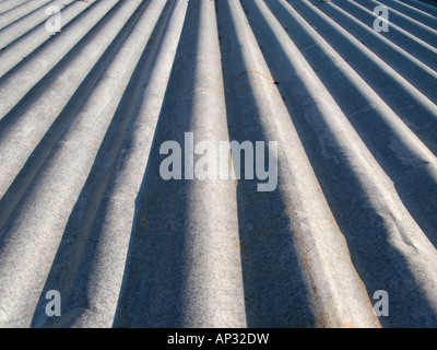 Corrugated metal surface. Abstract background texture. Stock Photo