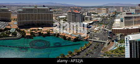 Las Vegas Strip Panorama. Stock Photo