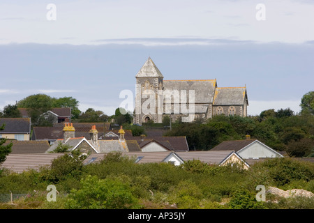 Delabole church in north Cornwall Stock Photo