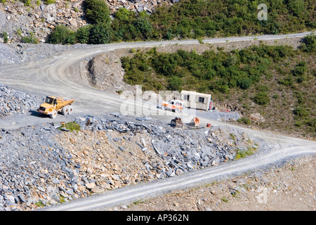 The Delabole slate quarry in north Cornwall Stock Photo