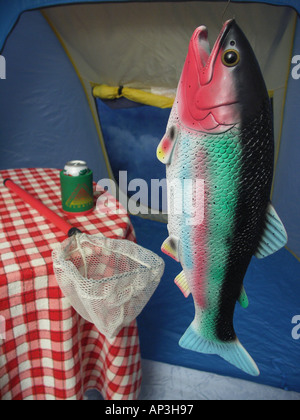 Fish catch fake fishing line food hi-res stock photography and images -  Alamy