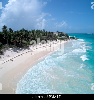 View over Crane Beach in 1993, South East Coast, Barbados, Lesser Antilles, West Indies, Caribbean Stock Photo