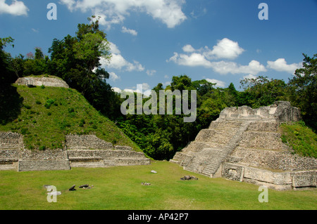 Central America, Belize, Chiquibul Forest Reserve, Caracol. Astronomy buildings. Stock Photo