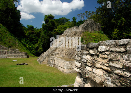 Central America, Belize, Chiquibul Forest Reserve, Caracol. Astronomy buildings. Stock Photo