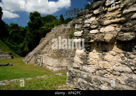 Central America, Belize, Chiquibul Forest Reserve, Caracol. Astronomy buildings. Stock Photo