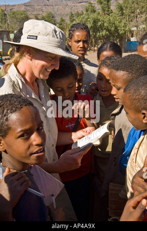 Ethiopia Lalibela December 2007 Lalibela School Stock Photo