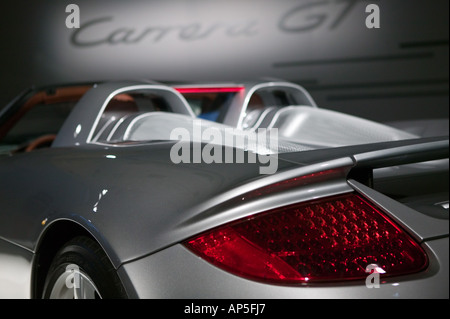 USA, California, Los Angeles: Los Angeles Auto Show, Porsche Carrera GT Sportscar Details Stock Photo