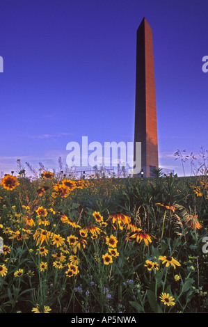 Monumet to Sargent Floyd of the Lewis and Clark expedition in Sioux City, Iowa, USA Stock Photo