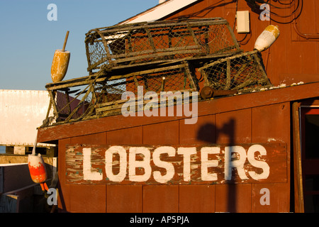 Holbrook's Lobster Wharf and Grille. Cundy Harbor, Maine. Stock Photo