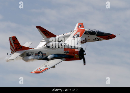 Navy Training Aircraft Stock Photo