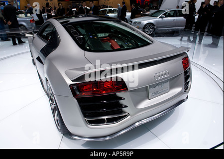 Audi R8 V12 TDi concept car at the 2008 North American International Auto Show in Detroit Michigan USA Stock Photo