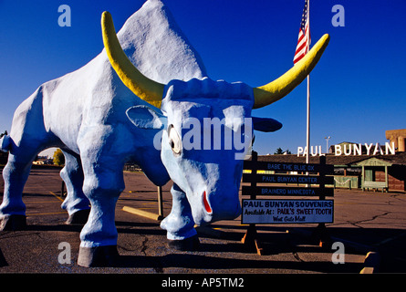 Babe the Blue Ox Statue in Brainerd, Minnesota, USA. Stock Photo