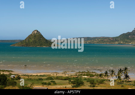 View of the Sugar Loaf hill in Diego Suarez Bay, Antsiranana, Diego Suarez, Madagascar Stock Photo