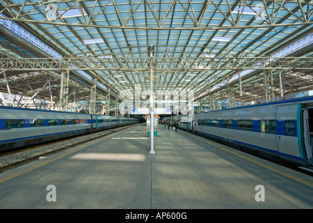 KTX Seoul Station Railroad Platform Seoul South Korea Stock Photo