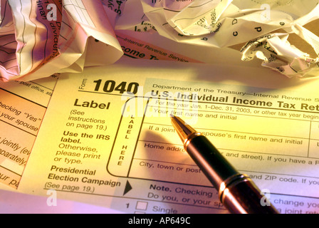 1040 income tax forms Stock Photo